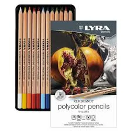 12 CRAYONS GRAPHITES EN BOITE METAL