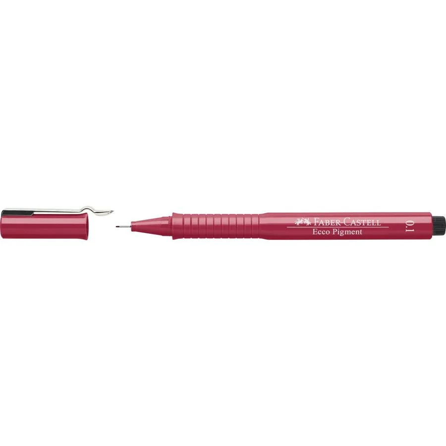ECCO PIGMENT 0.1 MM ROUGE   - FABER CASTELL - Vue 3
