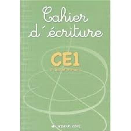 Cahier d'écriture CE1 - Sedrap