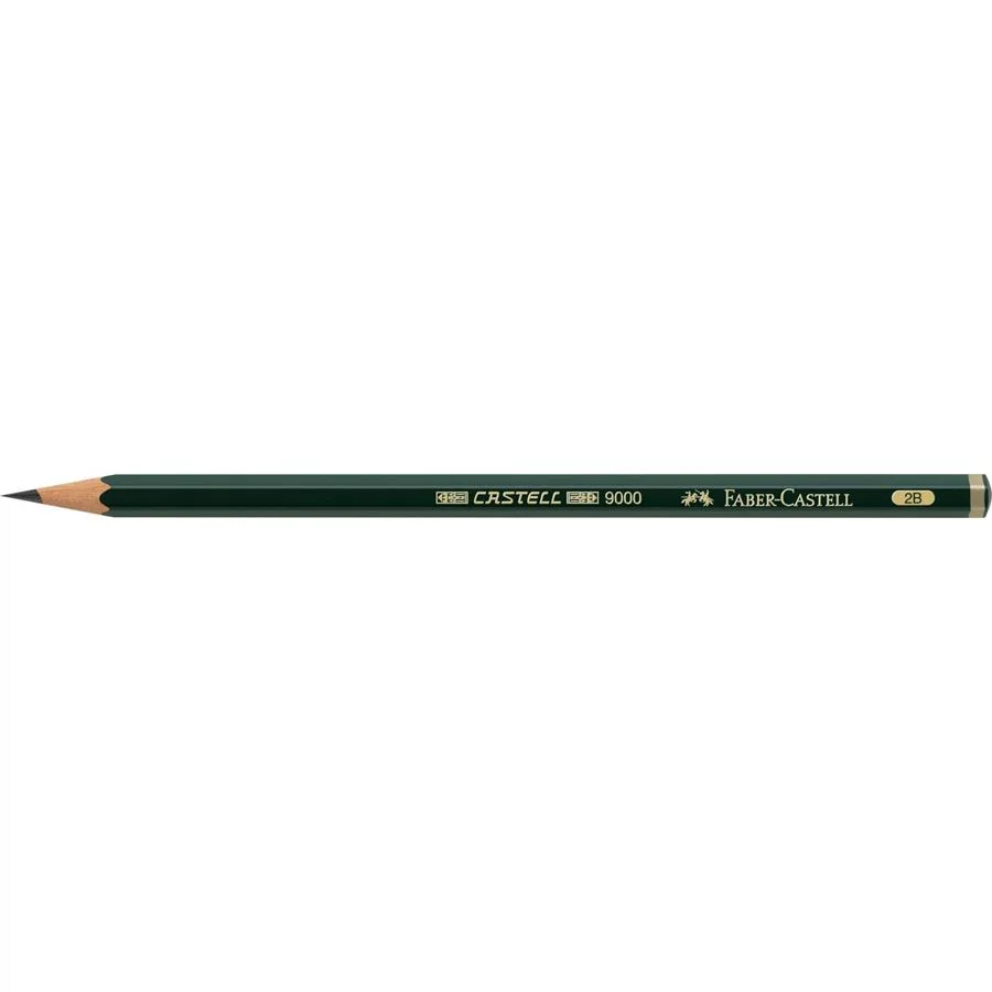 CRAYONS GRAPHITES D'ART 9000  2B  - FABER CASTELL - Vue 3