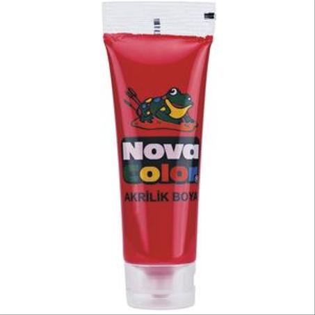 Peinture acrylique 75ml ROUGE NOVACOLOR Réf : NC-256