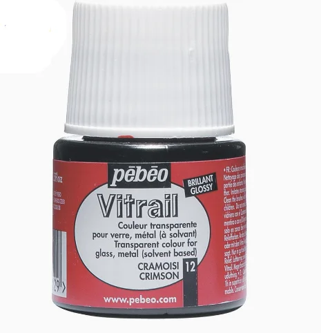 VITRAIL 12 PEBEO CRAMOISI 45ML - Vue 3