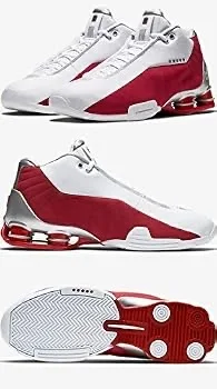 Nike Shox BB4 – Blanc/Rouge (Édition Rare)