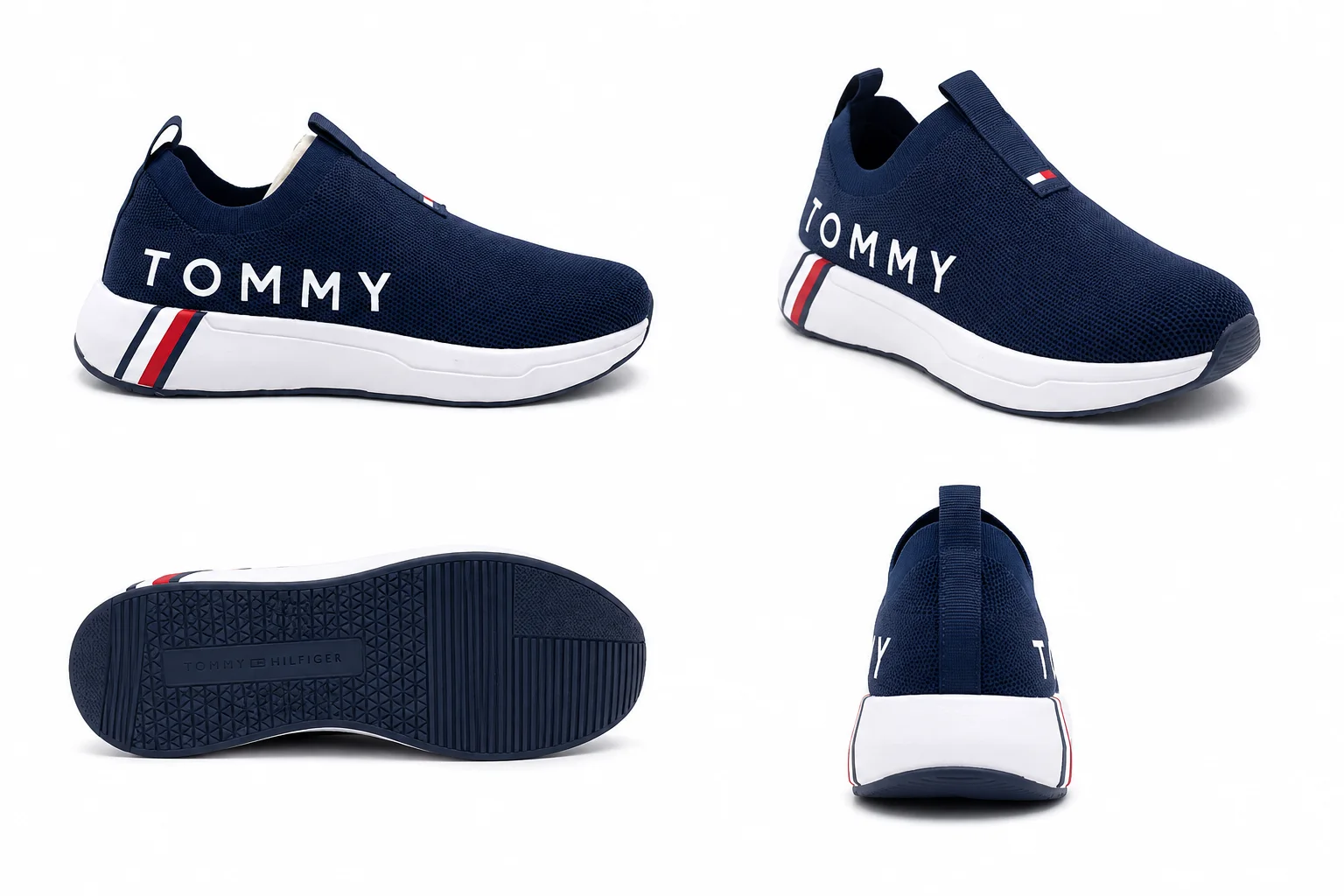 Tenis Tommy Hilfiger Aliah AzulDe Tela Slip On Para Dama |...