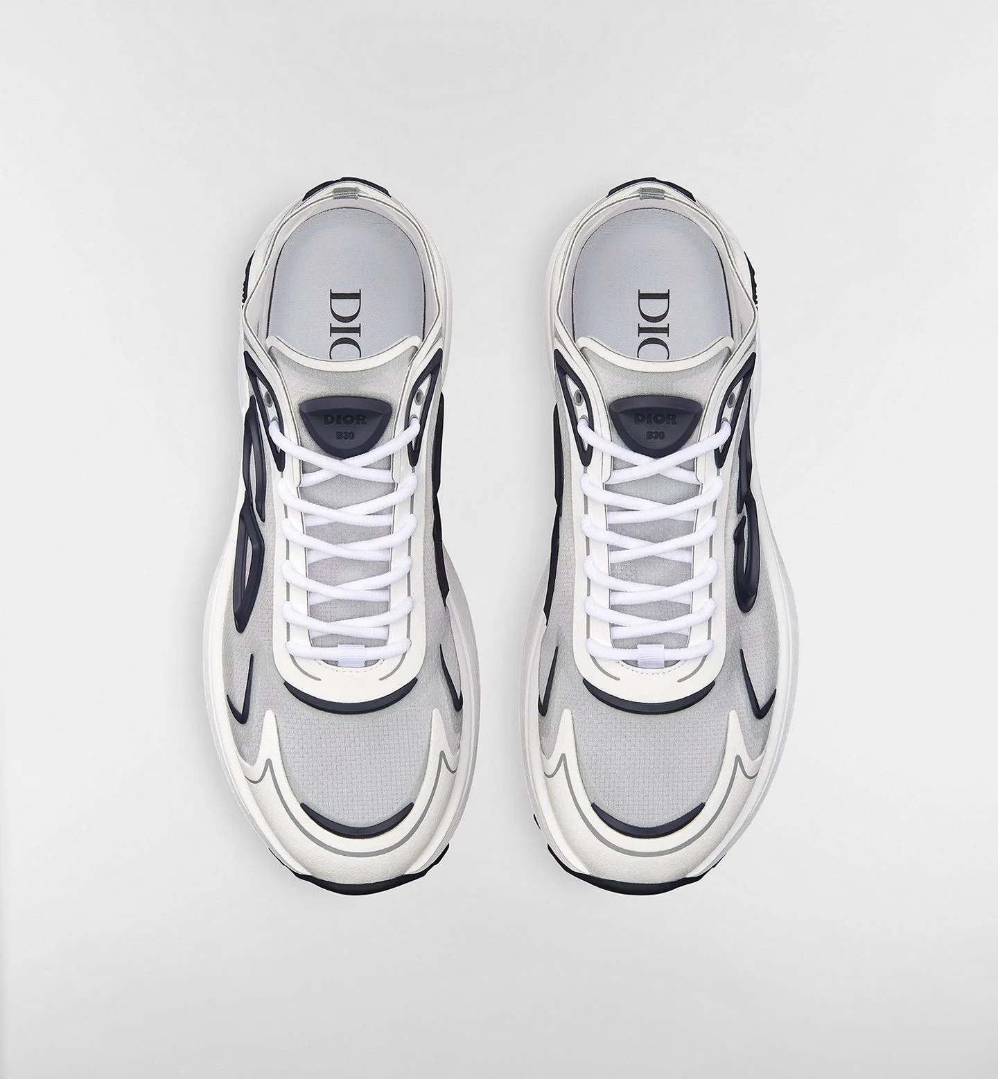 Dior B30 Countdown Tech Sneaker White Gray