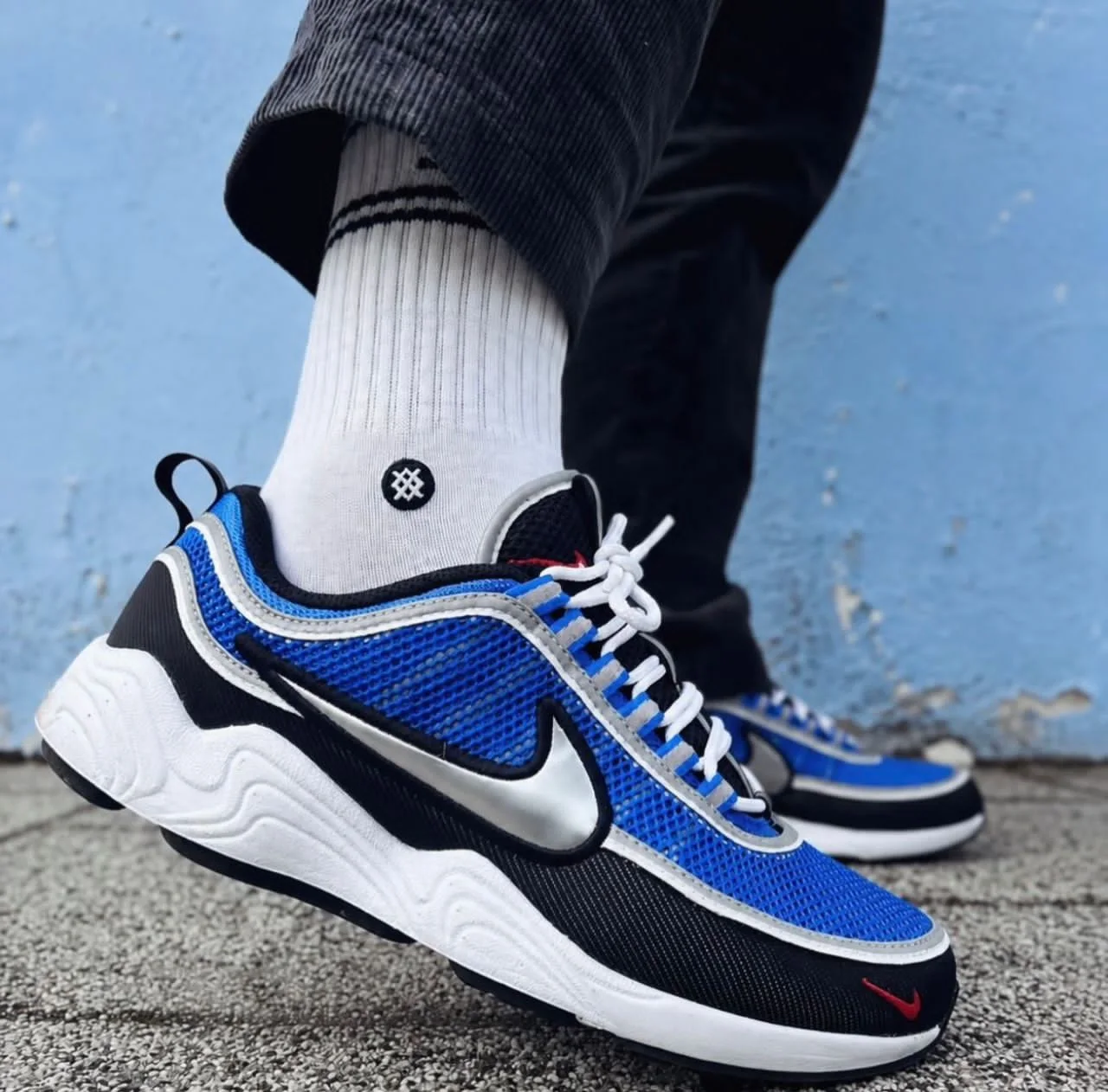 Nike Air Zoom Spiridon – Black & Signal Blue