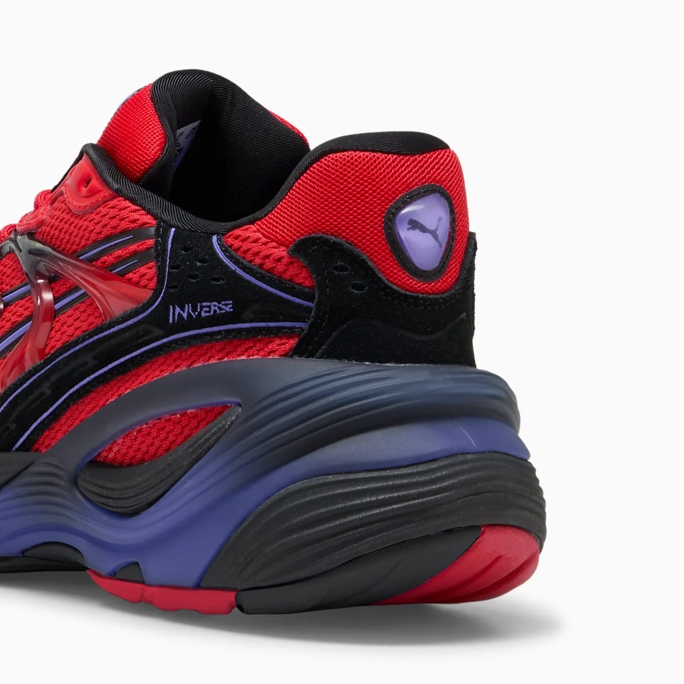 INVEpuma E REV SNEAKERS - Baskets basses - red dark/amethyst/black