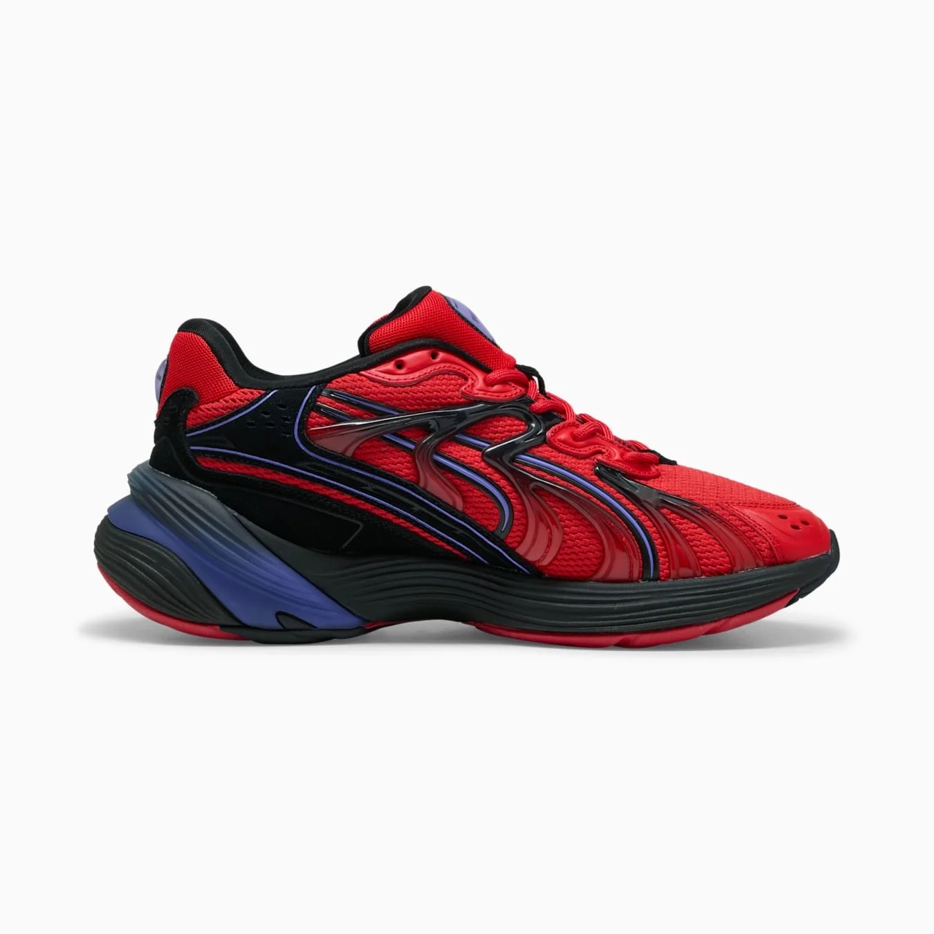 INVEpuma E REV SNEAKERS - Baskets basses - red dark/amethyst/black