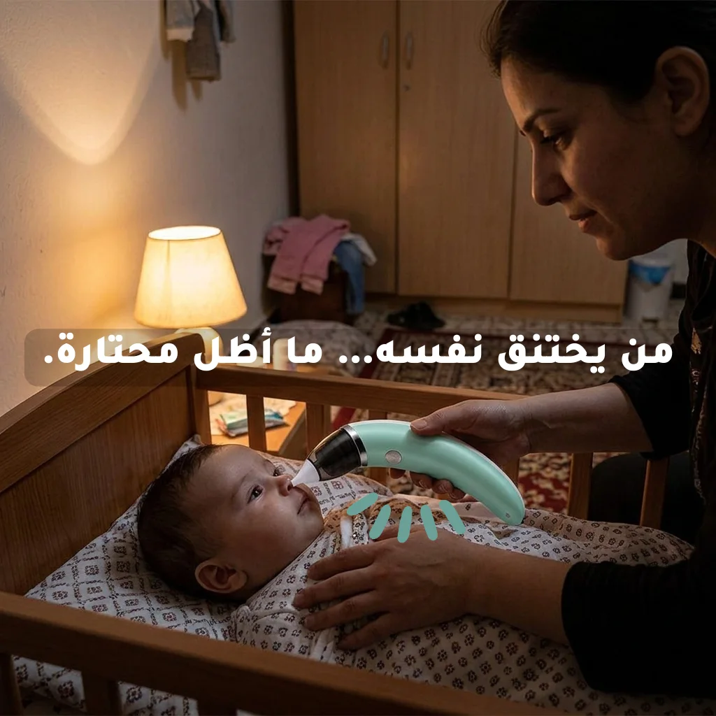 • 	شفاط مخاط للاطفال يعمل بالشحن