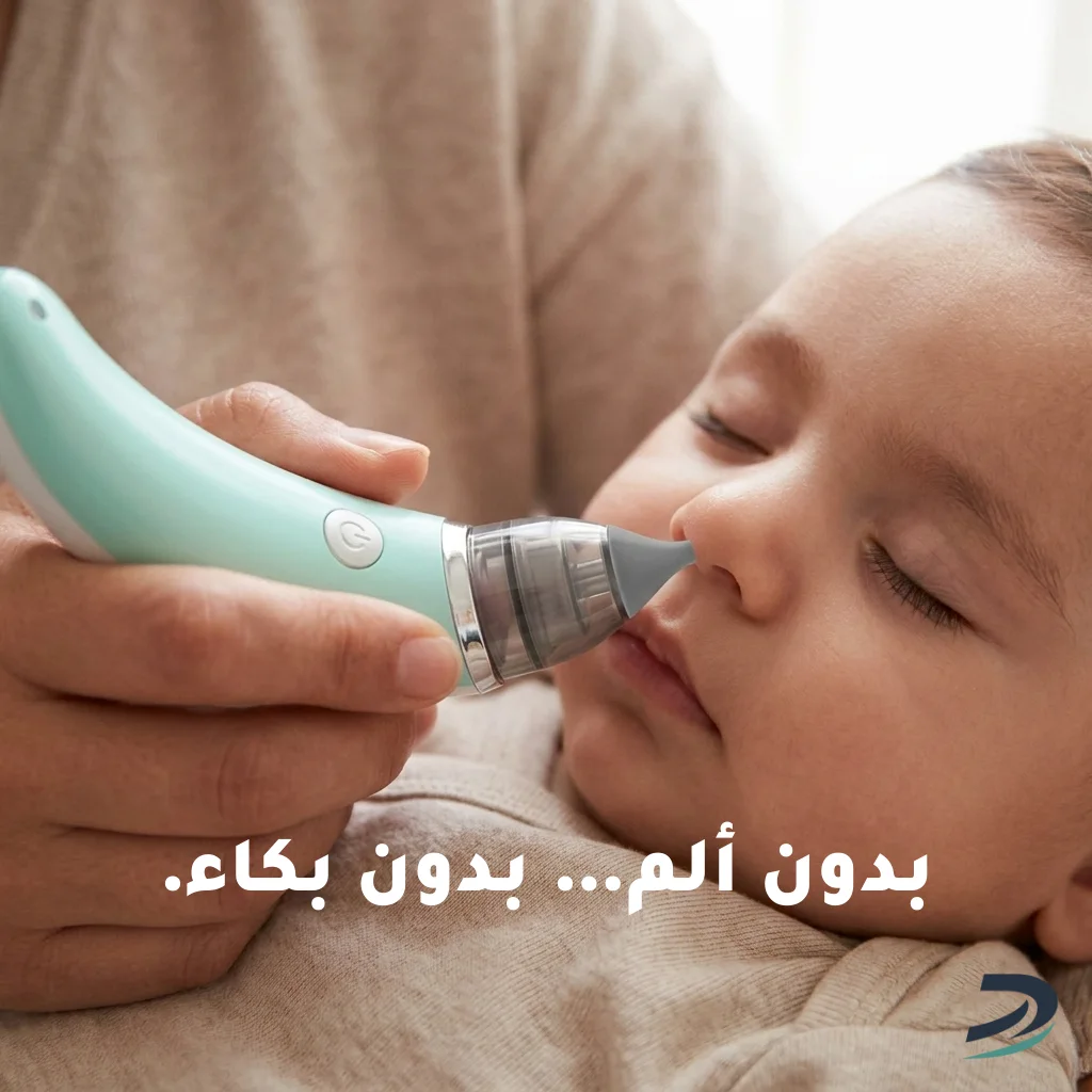 • 	شفاط مخاط للاطفال يعمل بالشحن