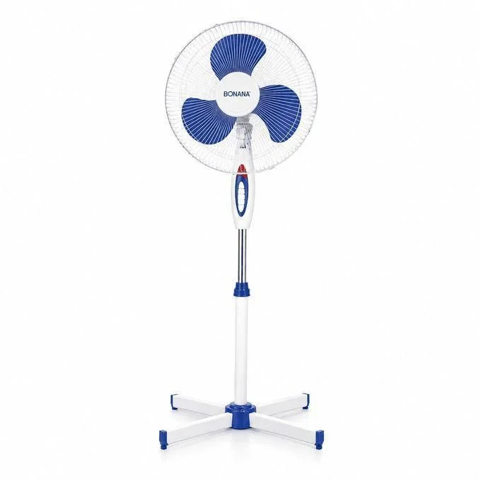 bonana Ventilateur Sur Pied 16 Pouces – 3 Vitesses – Réglable en Hauteur