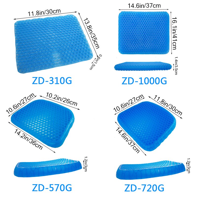 Coussin en gel ICE PAD, siège assis pour voiture bureau chaise extérieur coussin en nid d