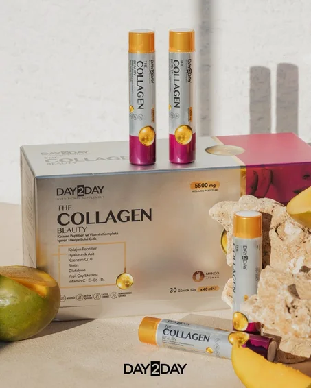 شراب كولاجين داي تو داي بيوتي بلس 30  أمبولات - بنكهة المانجو | Day2Day
