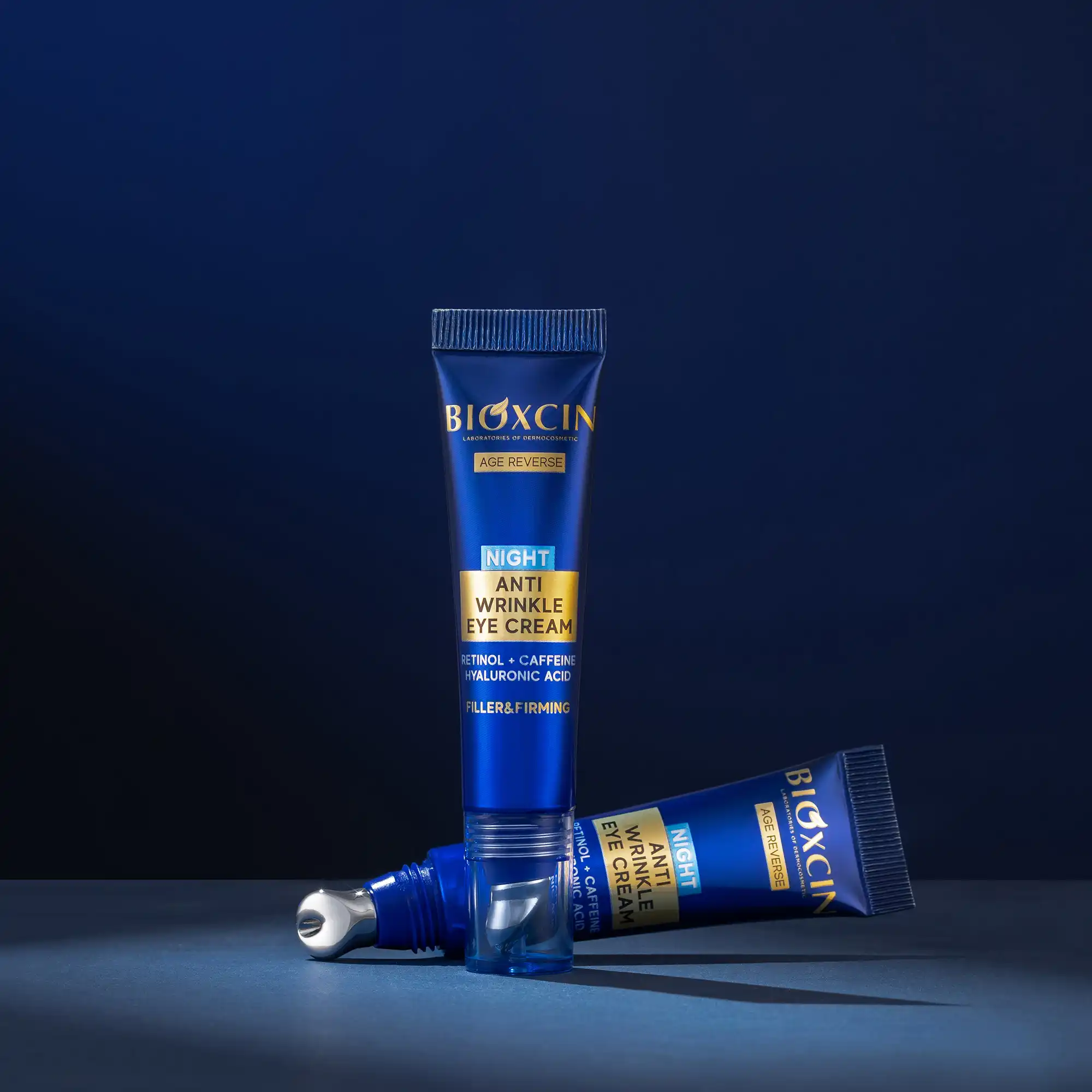 كريم بيوكسين عكس الشيخوخة المضاد للتجاعيد للعناية الليلية بمنطقة العين