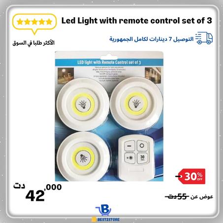 Led Light With Control Set Of 3
