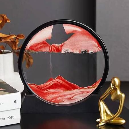 الساعة الرملية بفن الرمال uae