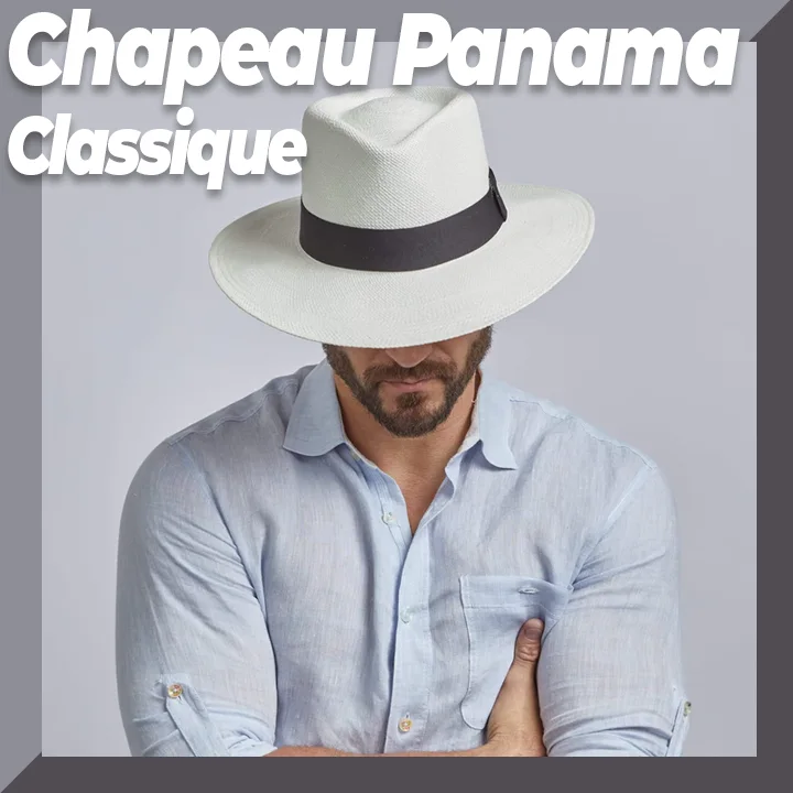 Chapeau De Paille Panama Zylioo - Large Bord, Tailles S à XXL, Réglable, Pour Femme Et Homme, été Plage