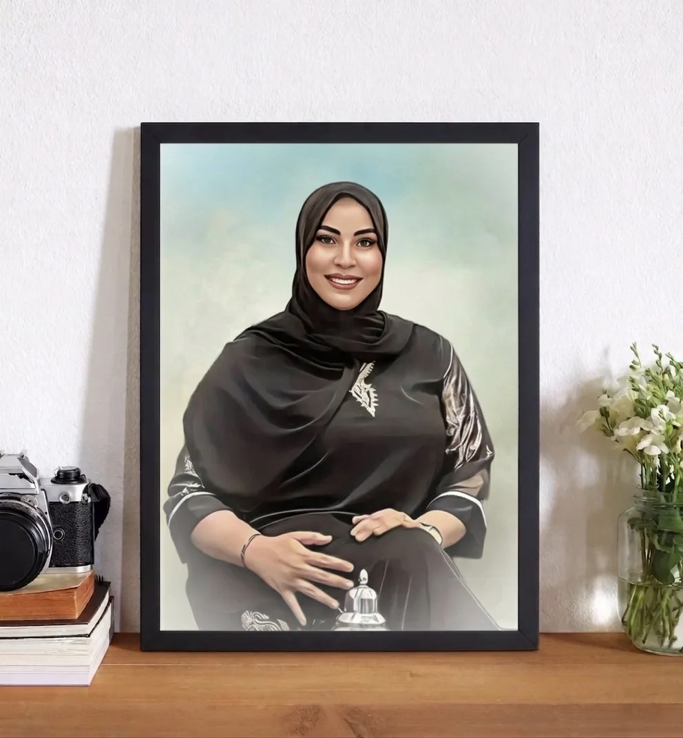 لوحة بورتريه مخصصة من صورتك – هدية فريدة بلمسة فنية راقية