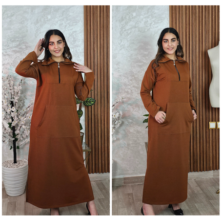 "جلابية نسائية فخمة بتصميم مبتكر لمظهرٍ جديد وأنيق"