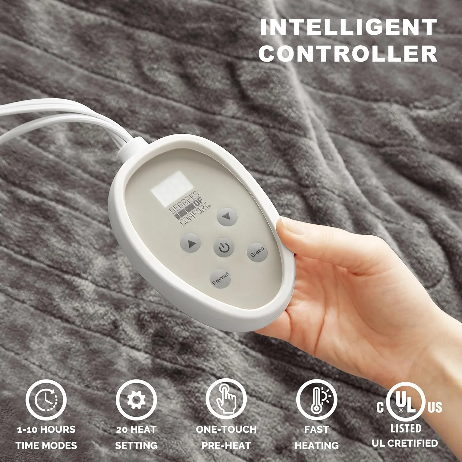 🛏️🔥 بطانية حرارية كهربائية – الدفء والراحة طوال الليل