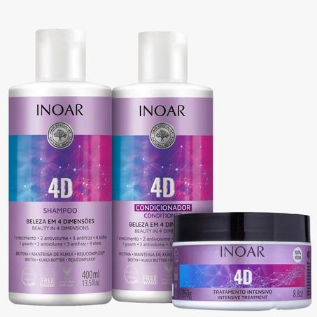 INOAR 4D KIT 3 PRODUITS