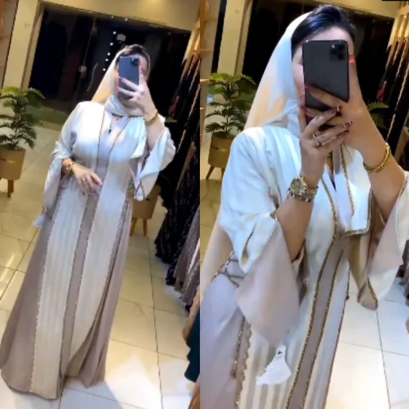 ✨ Abaya Égyptienne 🇪🇬 en Satin de Soie – Élégance Moderne et Confort ✨
