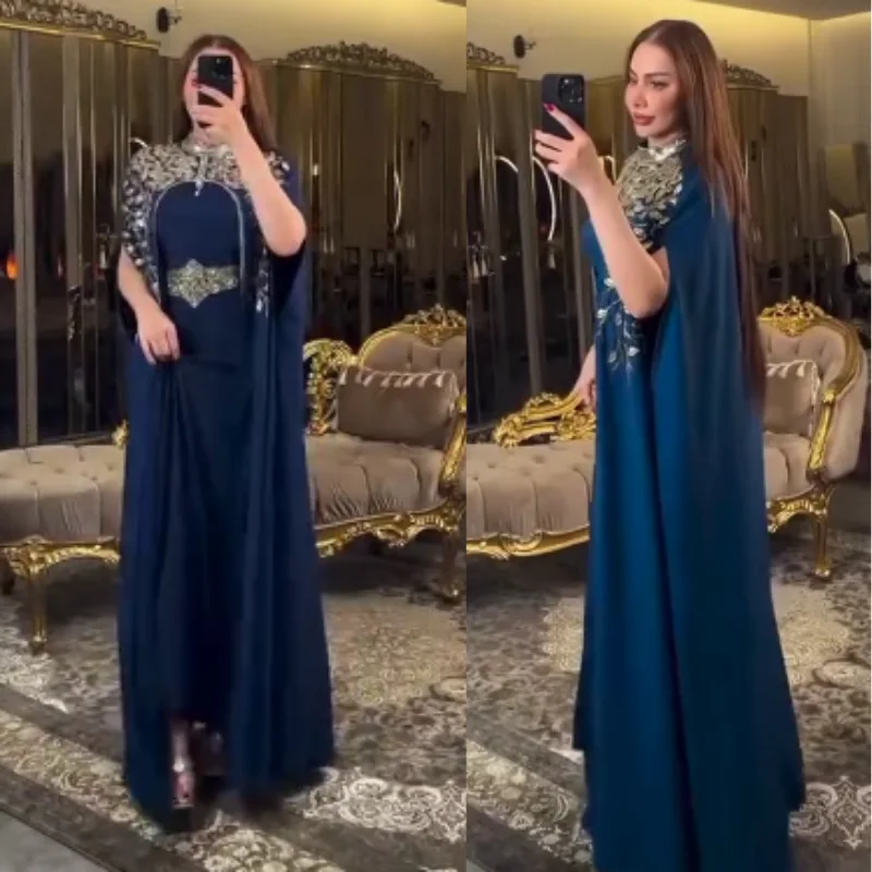 🖤 Abaya Égyptienne Royale perlée – Élégance Signature & Luxe Deux Pièces 🇪🇬