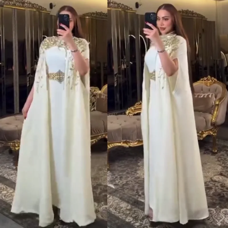 🖤 Abaya Égyptienne Royale perlée – Élégance Signature & Luxe Deux Pièces 🇪🇬