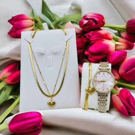 Ensemble coeur avec montre M2