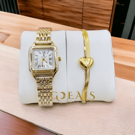 Montre avec gourmette en acier inoxydable M3