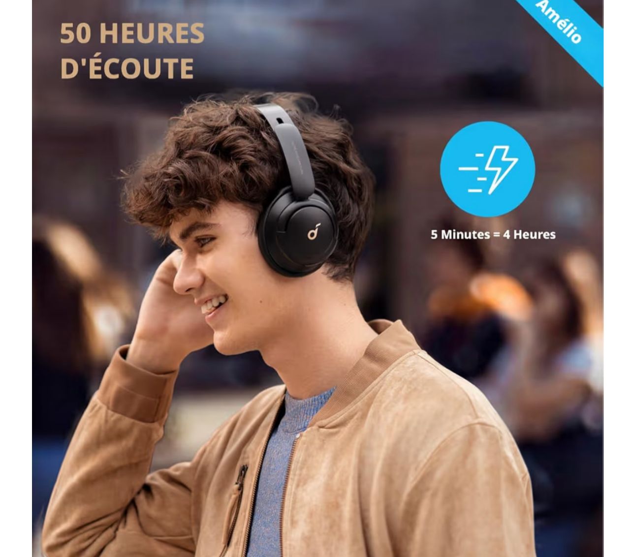 سماعات ساوند كور لايف Q30 هايبرد اكتيف بخاصية الغاء الضوضاء مع اوضاع متعددة، صوت عالي الدقة، معادل مخصص عبر التطبيق، وقت تشغيل 50 ساعة، ملاءمة مريحة، بلوتوث، اتصال متعدد النقاط