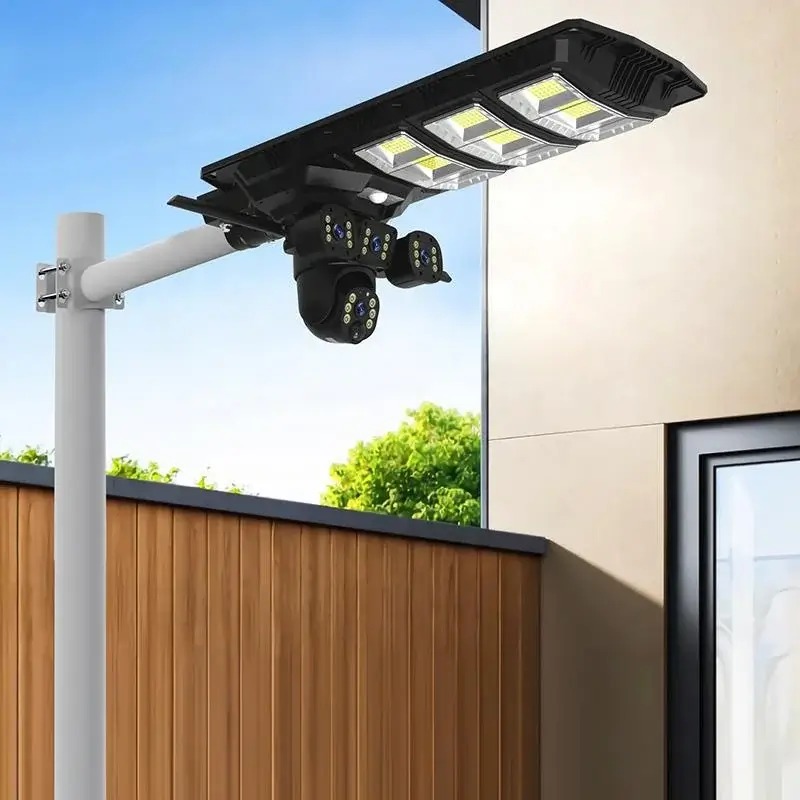 Ai solar camera lighting 2 in 1