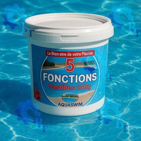 Galets d’entretien multifonctions pour piscines – Action complète