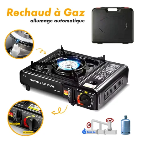 موقد غاز للتخييم Réchaud à gaz de camping allumage automatique