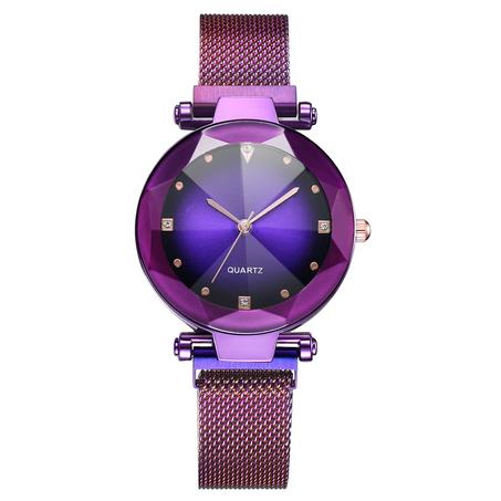 Mesh Magnet Buckle Starry Sky Watch