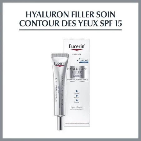 Eucerin HYALURON-FILLER Soin Contour Des Yeux SPF15 15ml - Anti-Rides Yeux