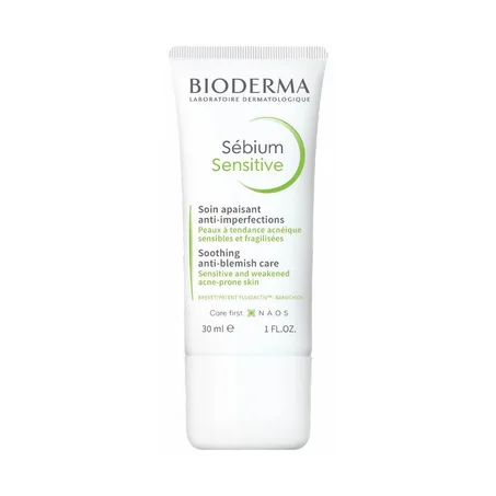 BIODERMA Sébium Sensitive 30ml - Soin Apaisant Peaux Acnéiques Sensibles