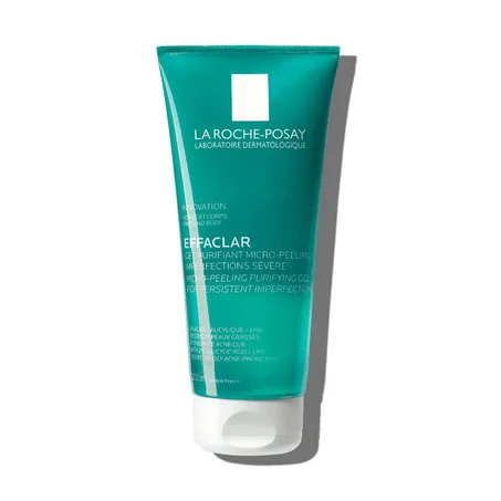 La Roche-Posay Effaclar Gel Purifiant Micro-Peeling - Nettoyant Exfoliant Anti-Imperfections