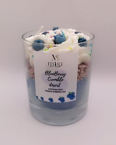 BLEUBERRY CRUMBLE DESERT CANDLE