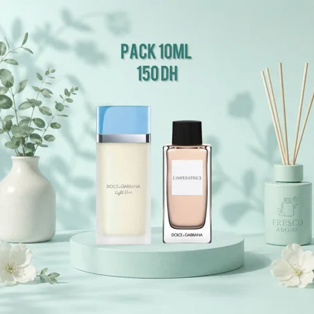 Pack 10ml D&G Light blue + 10ml L'imperatrice
