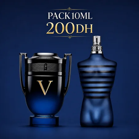 Pack 10ml Invictus Elixir + 10ml JPG Ultra Male