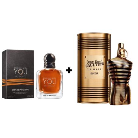 Pack 10 ml Stronger With You Intensely + 10 ml JPG Le Male Elixir