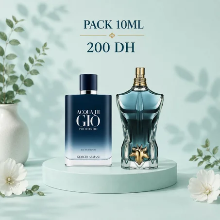Pack 10ml Acqua di Giò Profondo + 10ml JPG Le Beau