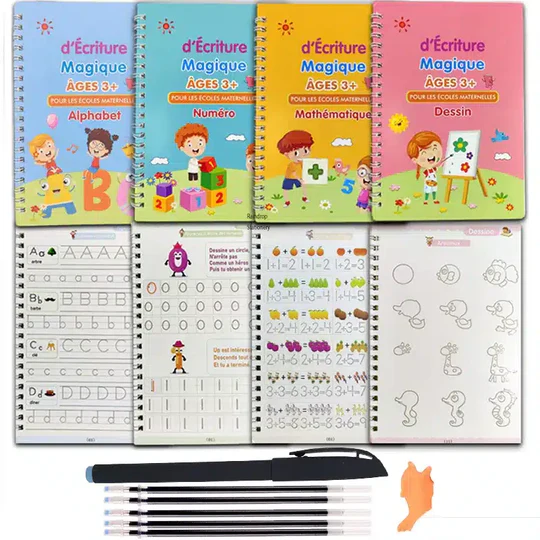 04 CAHIER D'ECRITURE MAGIQUE 3D REUTILISABLE