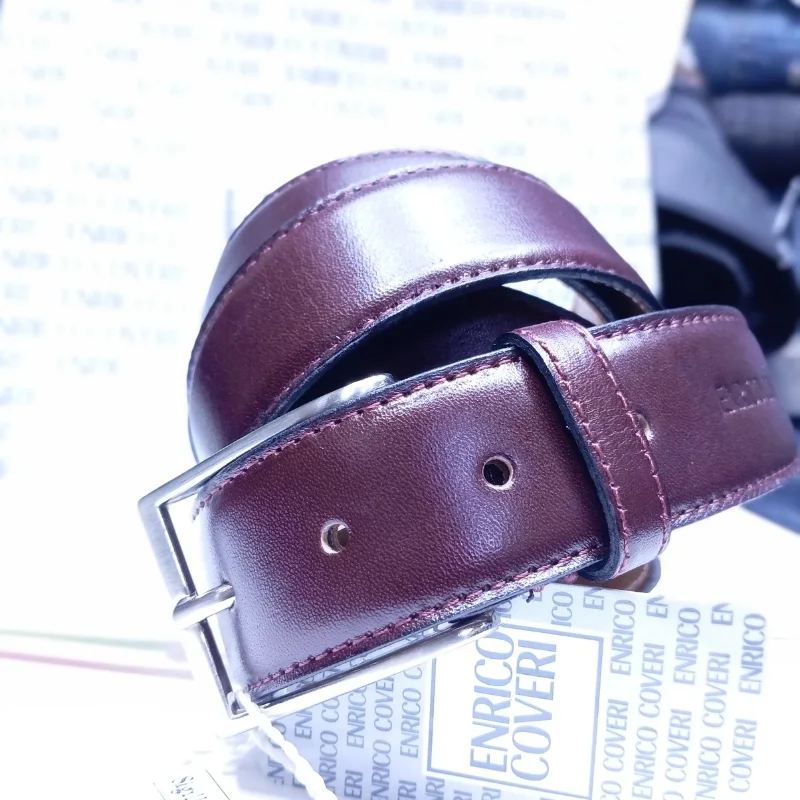 Enrico coveri ceinture classique en cuir véritable