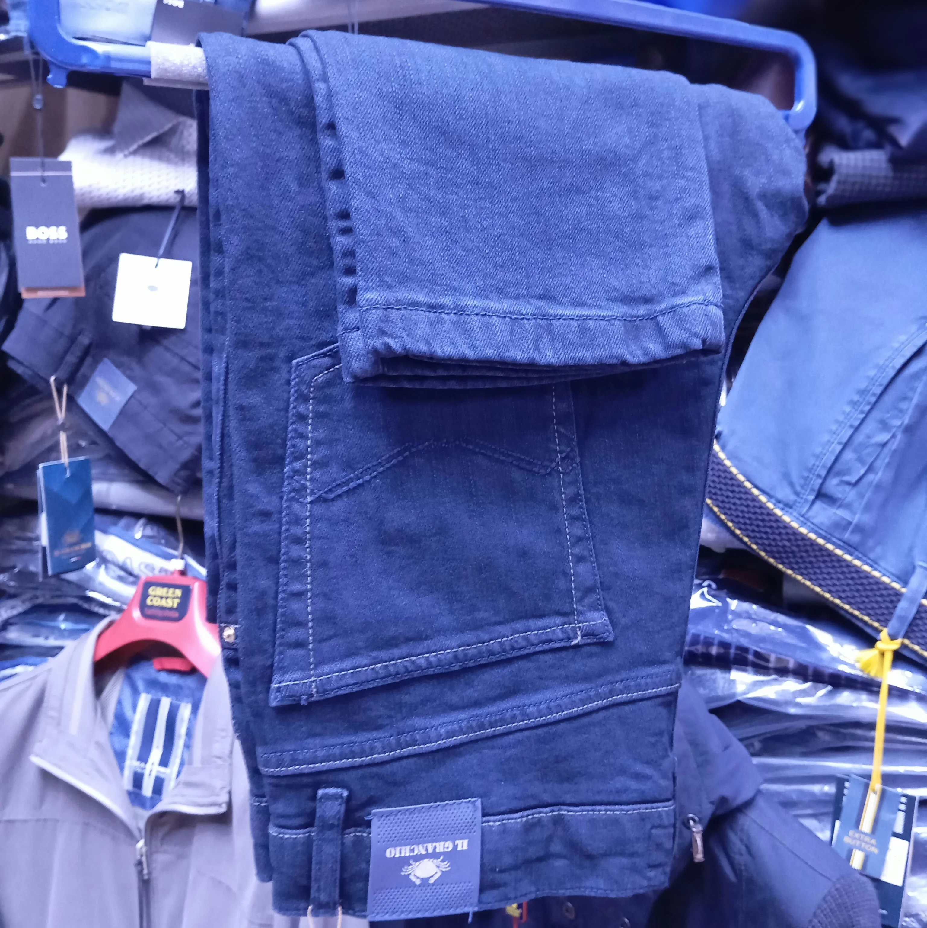 il granchio pantalon jeans 5 poche coupe régulière