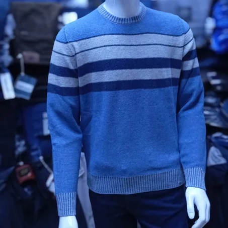 pull rayé Col rond Made in Italy 🇮🇹