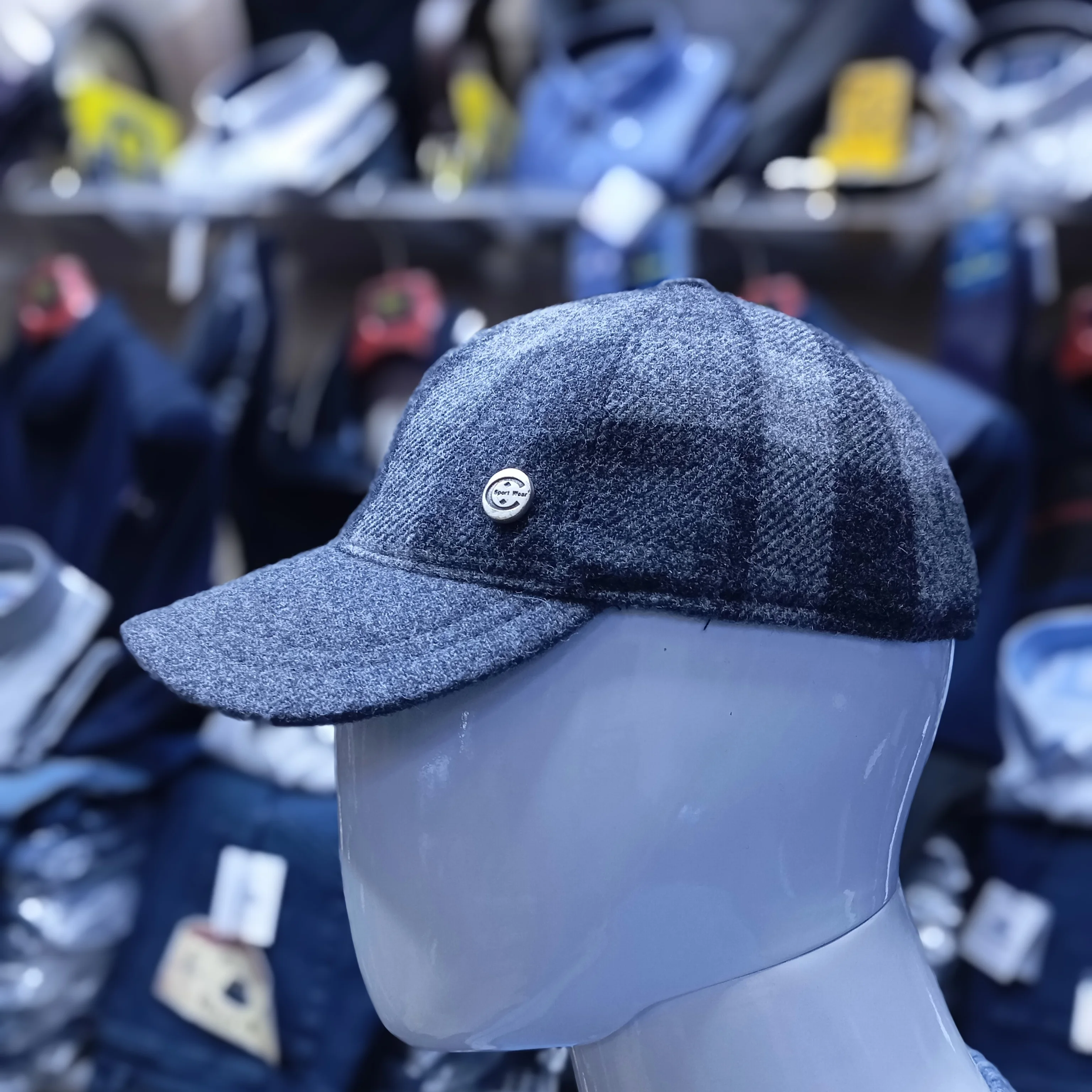 casquettes béret à carreaux pour l'hiver