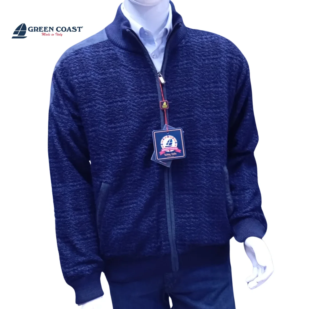 Green coast pull veste avec fermeture éclair