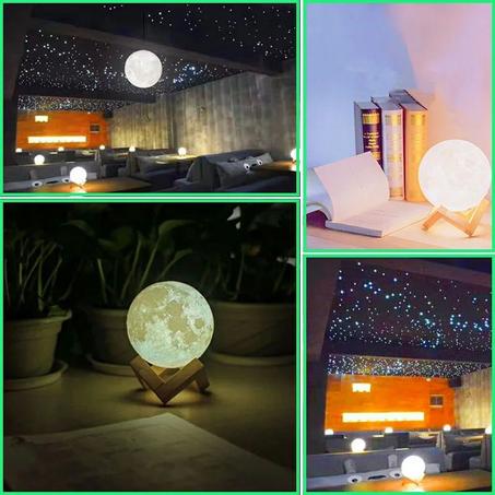 مصباح قمري  Led Moon Lamp 3D